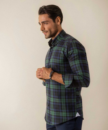 پیراهن چهارخانه مردانه کروم Corum کد 2120115