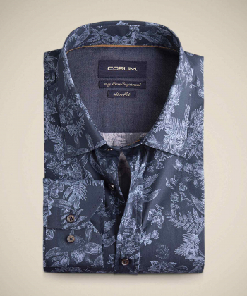 پیراهن طرح دار مردانه کروم Corum کد 2120114