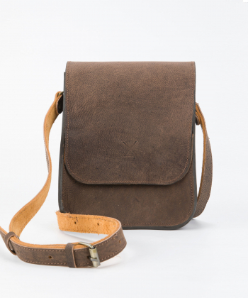 کیف دوشی زنانه چرم طبیعی چرم لانکا Lanka Leather مدل CB-18