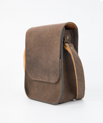 کیف دوشی زنانه چرم طبیعی چرم لانکا Lanka Leather مدل CB-18