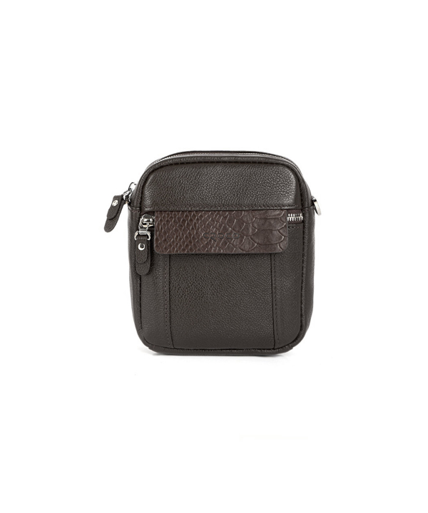 کیف دوشی چرم طبیعی چرم کروکو Croco Leather مدل کوشا
