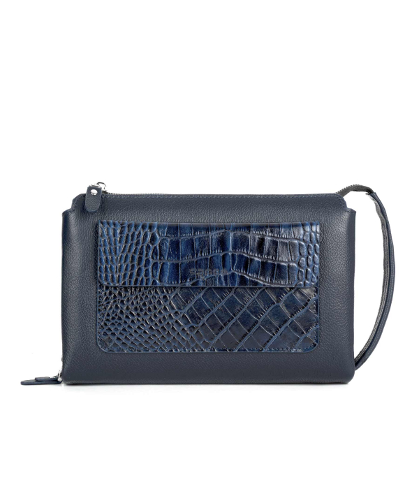 کیف پاسپورتی چرم طبیعی چرم کروکو Croco Leather مدل گوچی