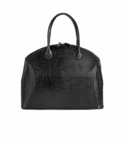 کیف دستی زنانه چرم طبیعی چرم کروکو Croco Leather مدل تیلبری