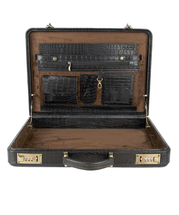 کیف سامسونت مردانه چرم طبیعی چرم کروکو Croco Leather مدل پریما