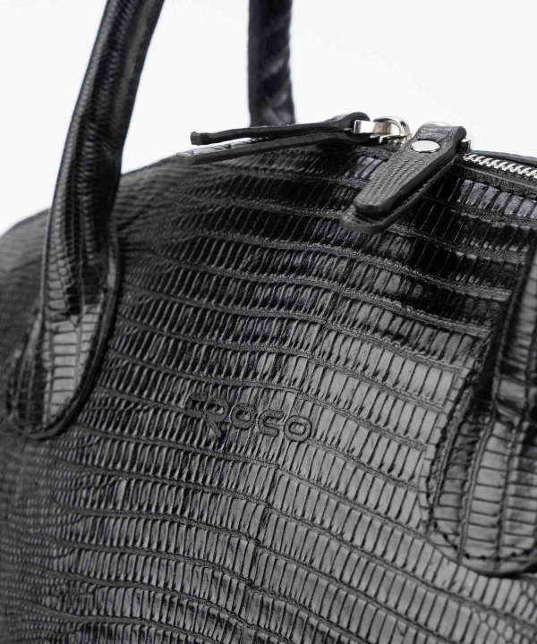 کیف دستی زنانه چرم طبیعی چرم کروکو Croco Leather مدل تیلبری