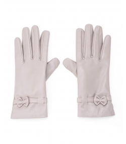 دستکش چرم زنانه مشکی چرم مشهدMashad leather مدل R0160