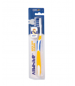 مسواک با برس سخت ال وایت AllWhite مدل Kick Off Clean کد 604