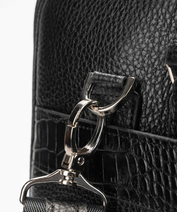 کیف اداری مردانه چرم طبیعی چرم کروکو Croco Leather مدل ال وی