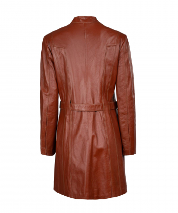 مانتو چرم طبیعی زنانه شیفر Shifer کد 2W40