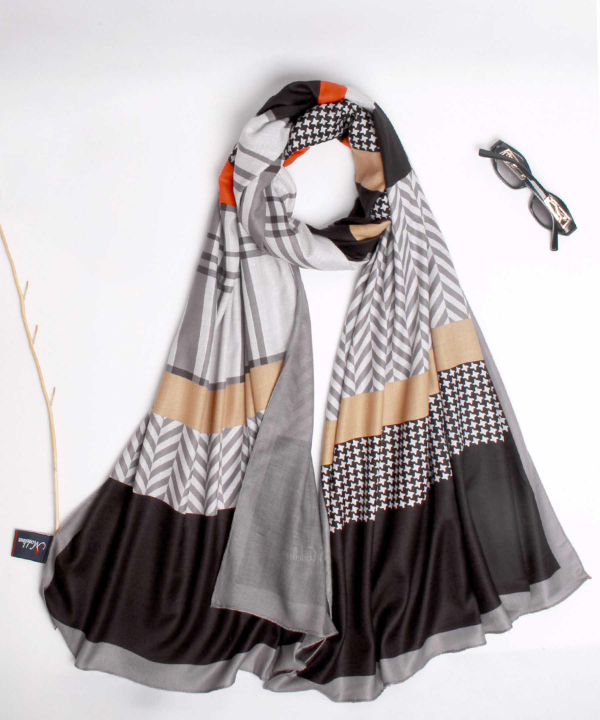 شال طرح دار زنانه مدلینا Modelina کد 1203