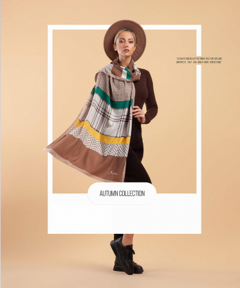 شال طرح دار زنانه مدلینا Modelina کد 1203