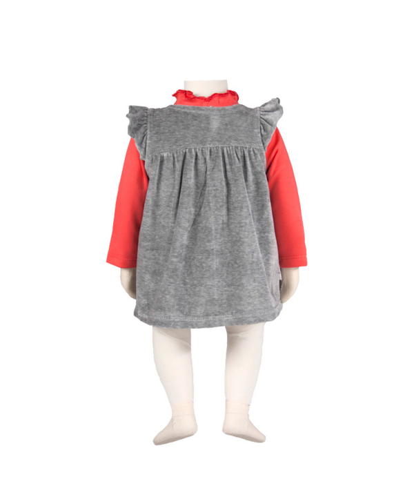ست سارافون و تیشرت نوزاد دخترانه آدمک Adamak کد 2925002