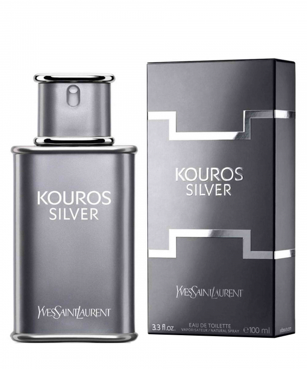 ادوتویلت مردانه ایو سن لورن Yves Saint Laurent مدل Kouros Silver حجم 100 میلی‌لیتر