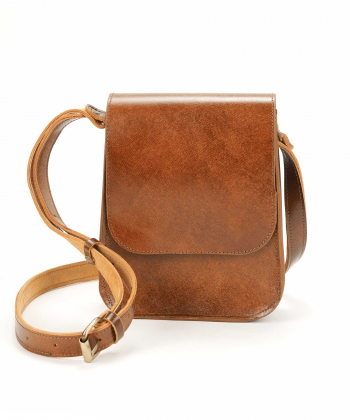 کیف دوشی زنانه چرم طبیعی چرم لانکا Lanka Leather مدل CB-18