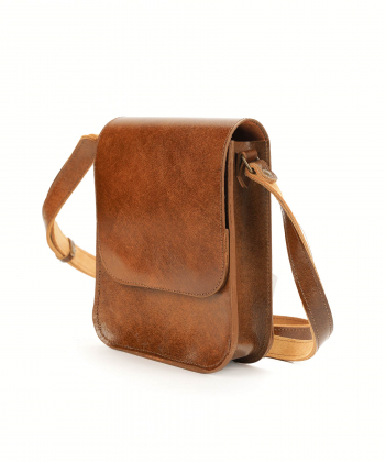 کیف دوشی زنانه چرم طبیعی چرم لانکا Lanka Leather مدل CB-18