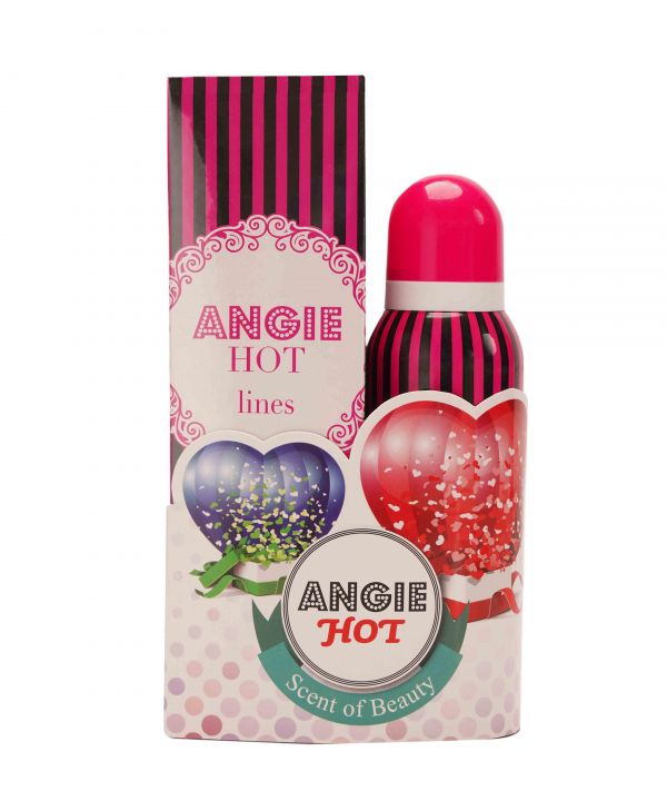 ست ادوپرفیوم و اسپری دئودورانت زنانه ریبول Rebul مدل Angie Hot Lines حجم 50 میلی‌لیتر
