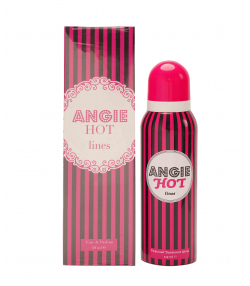 ست عطر و اسپری دئودورانت زنانه ریبول Rebul مدل Angie Hot Lines حجم 50 میلی لیتر