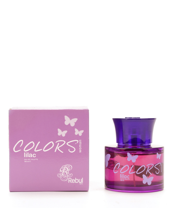 ست ادوتویلت و اسپری دئودورانت زنانه ریبول Rebul مدل Colors Lilac حجم 100 میلی‌لیتر
