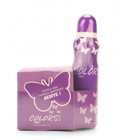 ست عطر و اسپری دئودورانت زنانه ریبول Rebul مدل Colors Lilac حجم 100 میلی لیتر