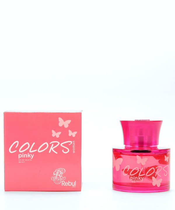 ست ادوتویلت و اسپری دئودورانت زنانه ریبول Rebul مدل Colors Pinky حجم 100 میلی‌لیتر