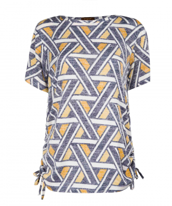 تیشرت طرح دار زنانه موگه Muguet کد 0411