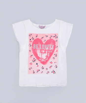 تیشرت طرح دار دخترانه او وی اس OVS کد 1507400