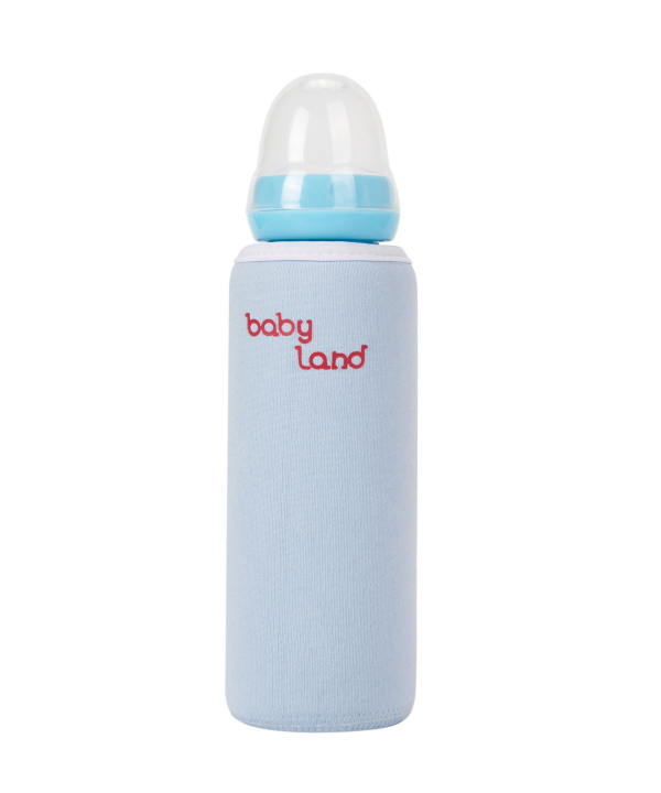 شیشه شیر پیرکس کاوردار بی بی لند Baby Land مدل 520 حجم 240 میلی‌لیتر