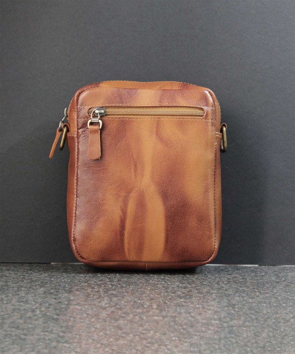 کیف دوشی چرم طبیعی بیسراک Bisrak Leather مدل انریکه