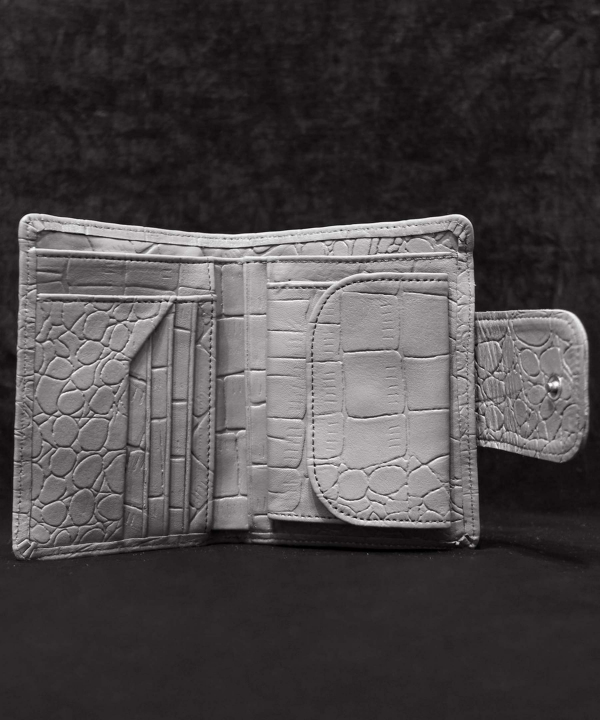 کیف پول زنانه چرم طبیعی بیسراک Bisrak Leather مدل مهتاب