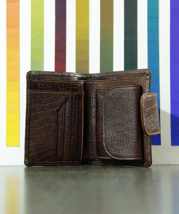 کیف پول زنانه چرم طبیعی بیسراک Bisrak مدل مهتاب