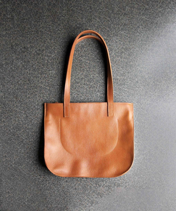 کیف دوشی زنانه چرم طبیعی بیسراک Bisrak Leather مدل نغمه
