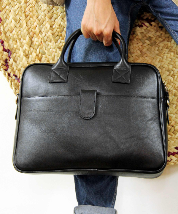 کیف اداری زنانه چرم طبیعی بیسراک Bisrak Leather کد Ed-101