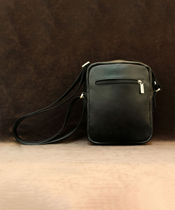 کیف دوشی چرم طبیعی بیسراک Bisrak Leather مدل پلوتون