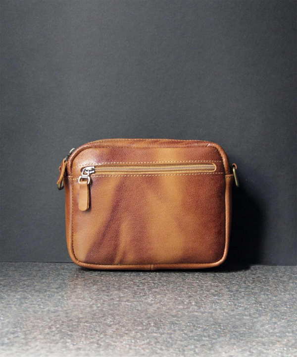 کیف دوشی چرم طبیعی بیسراک Bisrak Leather مدل اورانوس