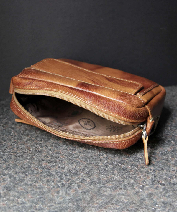 کیف دوشی چرم طبیعی بیسراک Bisrak Leather مدل اورانوس
