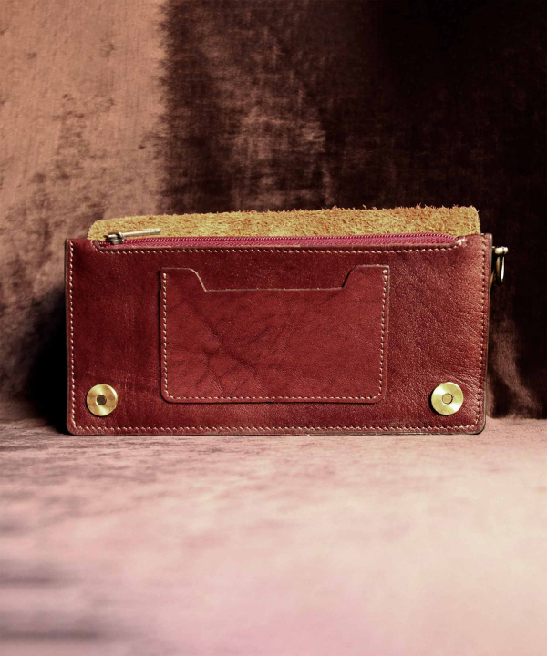 کیف پاسپورتی چرم طبیعی بیسراک Bisrak Leather مدل آوش