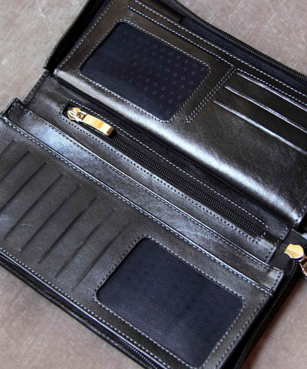 کیف دسته چک چرم طبیعی بیسراک Bisrak Leather مدل مهان
