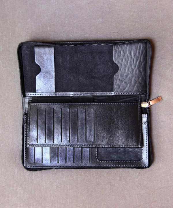 کیف دسته چک چرم طبیعی بیسراک Bisrak Leather مدل مهان