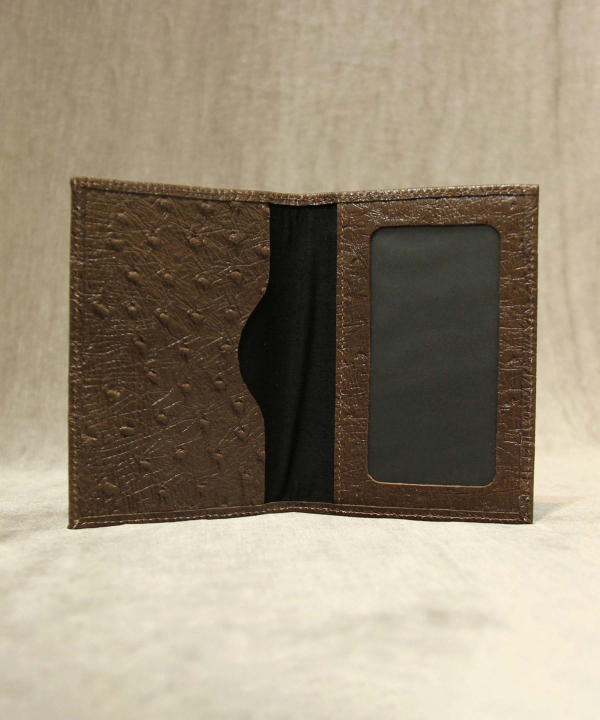 جلد شناسنامه چرم طبیعی بیسراک Bisrak Leather مدل درنا