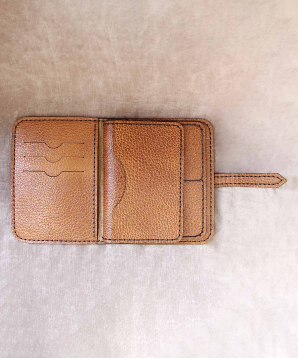 کیف مدارک چرم طبیعی بیسراک Bisrak Leather مدل مسیح