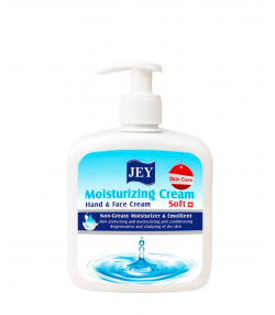 کرم مرطوب کننده دست و صورت جی Jey مدل Soft حجم 450 میلی لیتر