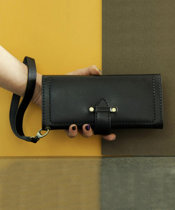 کیف پول چرم طبیعی بیسراک Bisrak Leather مدل برنا
