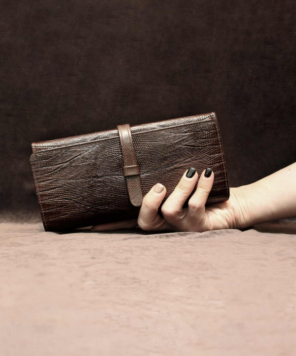 کیف پول زنانه چرم طبیعی بیسراک Bisrak Leather مدل آلیس