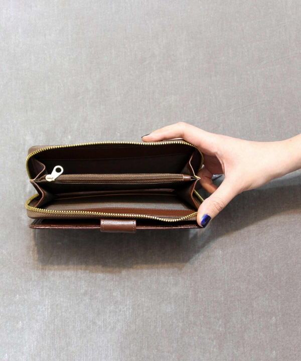 کیف پول زنانه چرم طبیعی بیسراک Bisrak Leather مدل آلدو