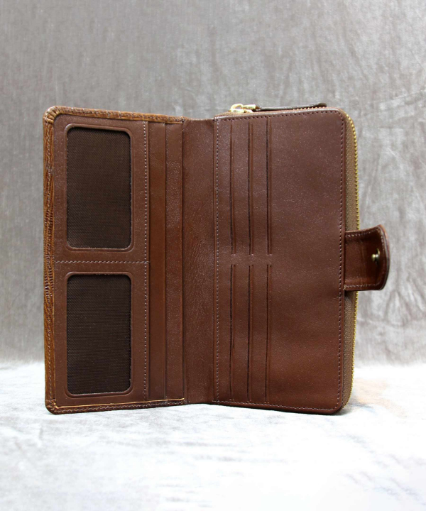 کیف پول زنانه چرم طبیعی بیسراک Bisrak Leather مدل آلدو