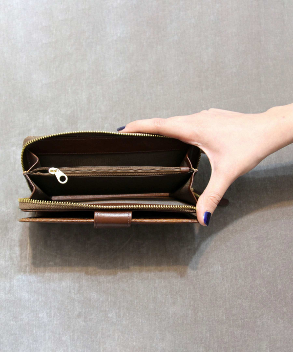 کیف پول زنانه چرم طبیعی بیسراک Bisrak Leather مدل آلدو
