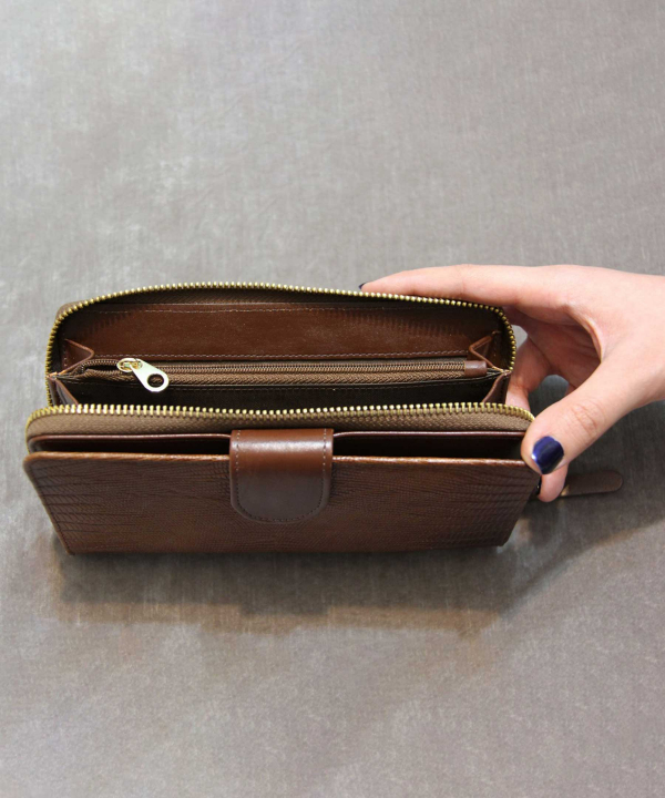 کیف پول زنانه چرم طبیعی بیسراک Bisrak Leather مدل آلدو
