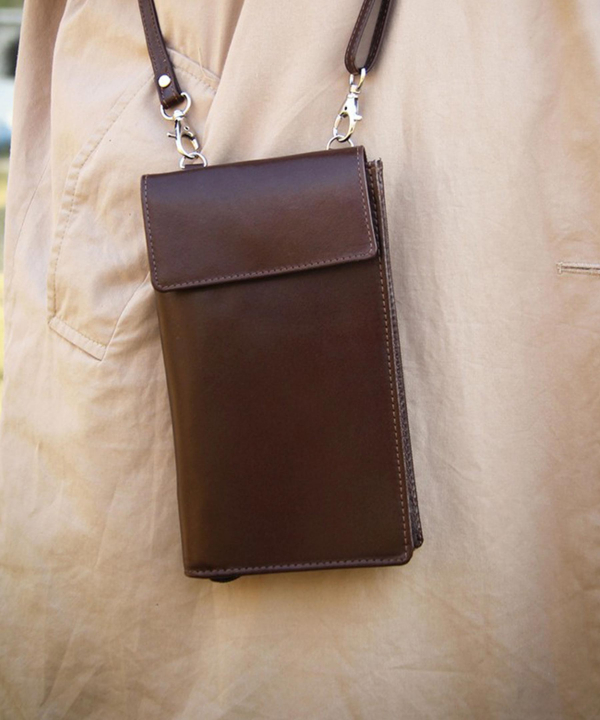 کیف پاسپورتی چرم طبیعی بیسراک Bisrak Leather مدل لارا