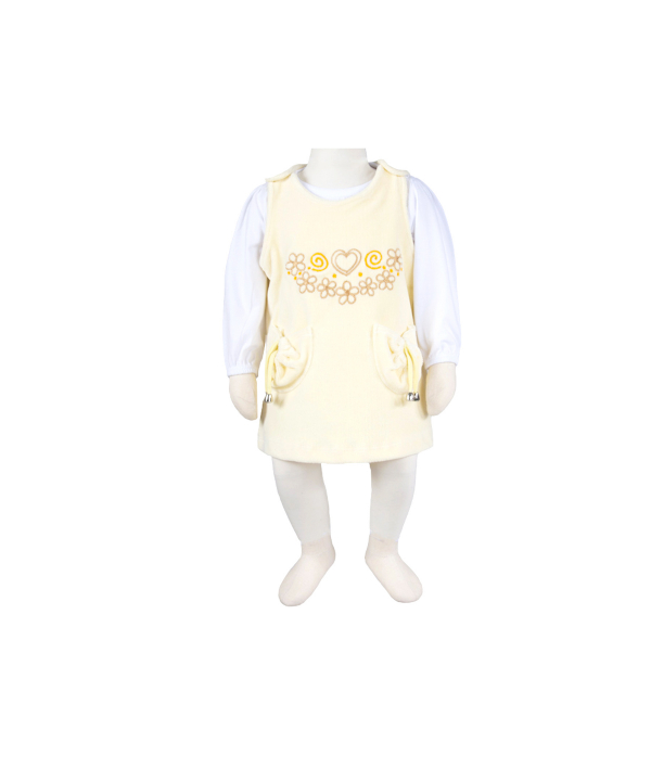 ست تیشرت و سارافون نوزادی دخترانه آدمک Adamak کد 2926001
