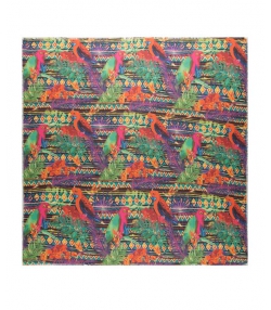 روسری نخی طرح طوطی